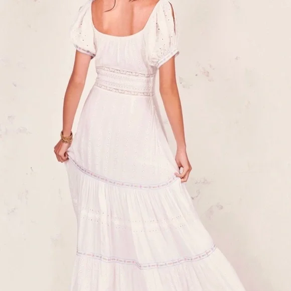 Rare LoveShackFancy White Ryan Dress 6 - Picture 2 of 12